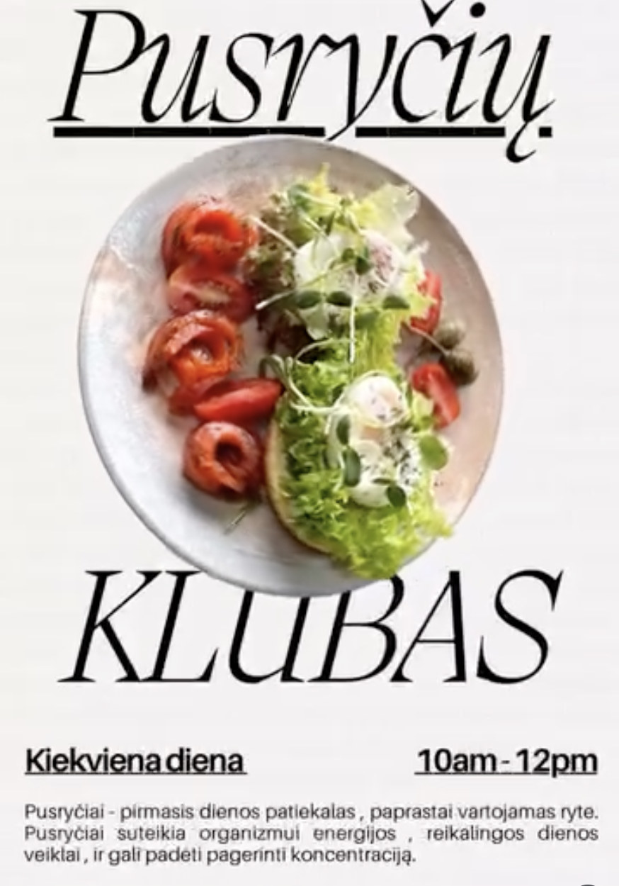 Pusryčių klubas – kiekvieną dieną 10–12